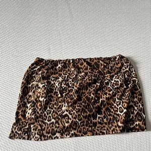 Cheetah Print Women's Skirt w/ slit on side and built in shorts